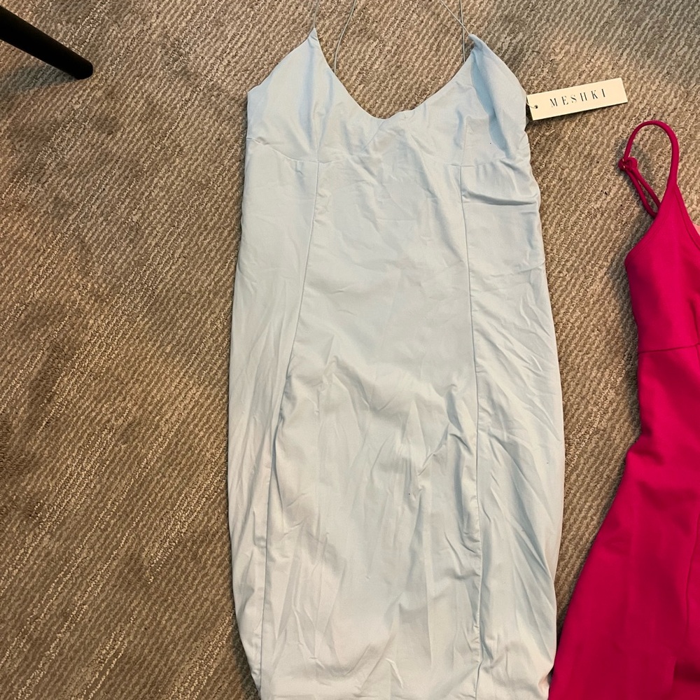 Meshki Light Blue Mini Dress